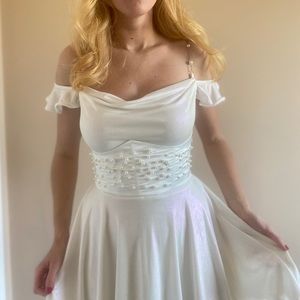 Sugar thrillz timeless love pearl mini dress